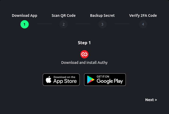 Install Authy